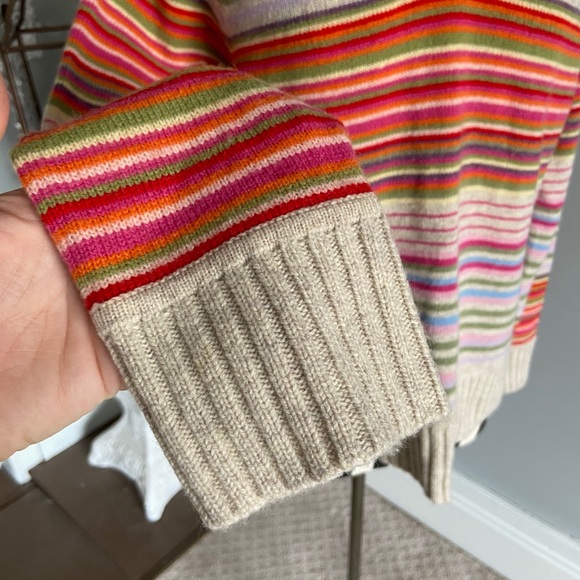 Old navy striped v neck sweater - Picture 6 of 8